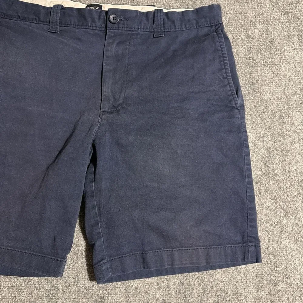 J.CREW Cotton Chino Shorts Mens Size 33 Blue 9